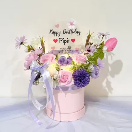 Bloom Box Akrilik Ucapan Ulang Tahun Sanggau